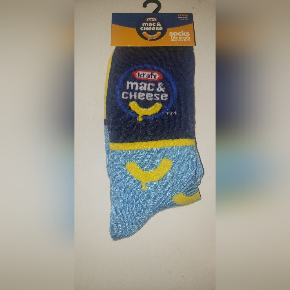 Kraft Macaroni and cheese socks